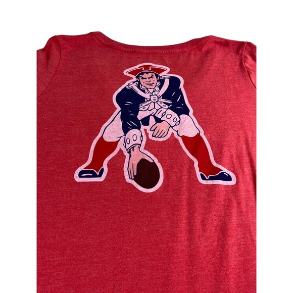 NFL Team Nike New England Patriots Shirt Sz XL Red V-Neck Top Short-Sleeve - Picture 7 of 9